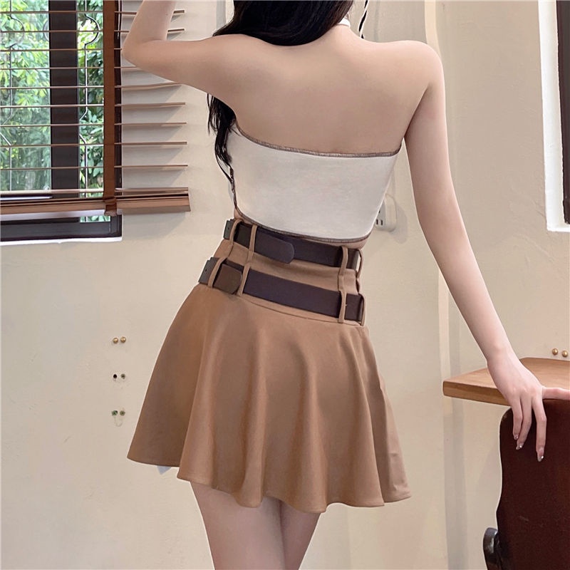 Chân Váy Lưng Cao Form Ôm Kiểu Dáng Đơn Giản Phong Cách Hàn Quốc