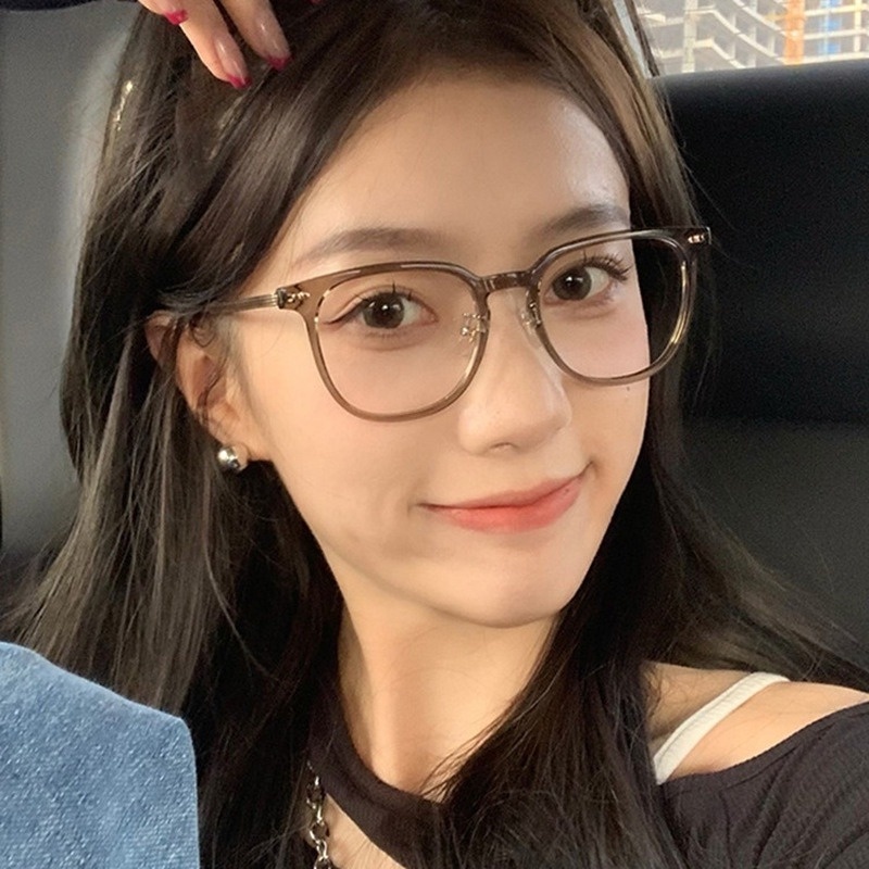 Mắt Kính TR90 Gọng Tròn Chống Bức Xạ Siêu Nhẹ Thời Trang Cho Nam Và Nữ