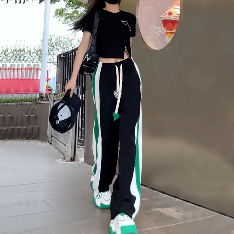 NRVP Quần thể thao ống rộng phong cách Hàn Quốc chất lượng cao dành cho nữ 2022