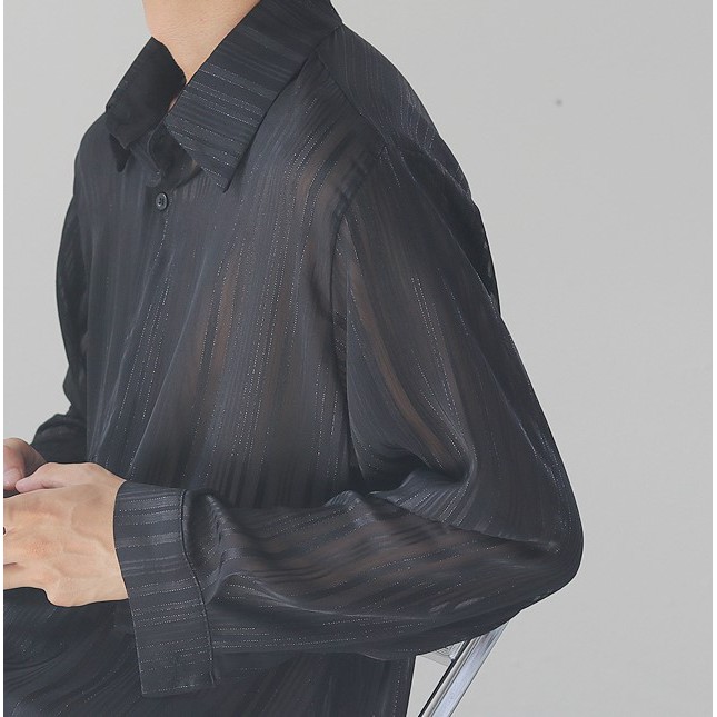 SƠ MI XUYÊN THẤU KẺ DỌC, SƠ MI NAM ĐẸP - LJINSTORE | BigBuy360 - bigbuy360.vn