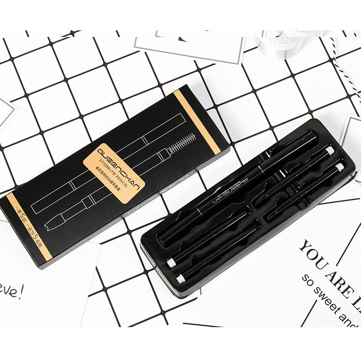 Bộ 8 chì kẻ mày có chổi tán cao cấp tiện dụng | BigBuy360 - bigbuy360.vn