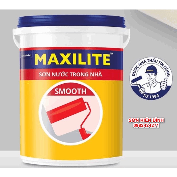 Sơn nước trong nhà Dulux Maxillite Smooth dễ thi công, sơn kinh tế cho bề mặt tường nhẵn mịn - Lon 5L