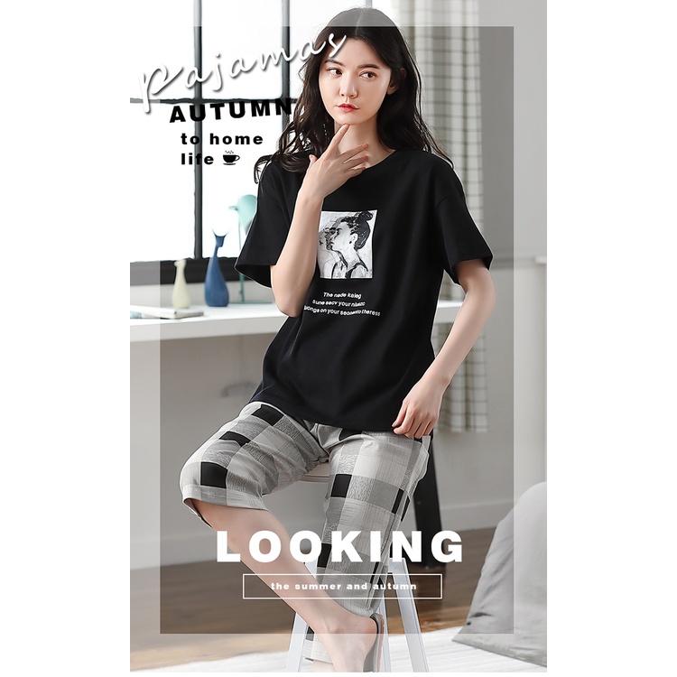 Đồ mặc nhà nữ đáng yêu chất cotton 100% BA5006