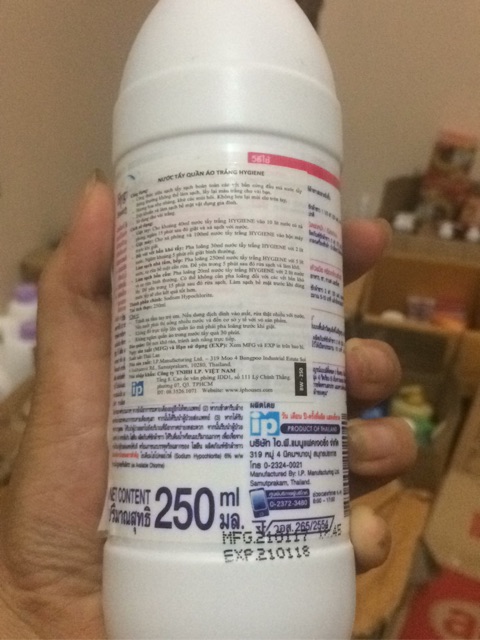 Nước tẩy quần áo Hygiene