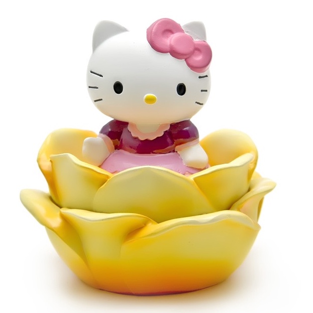 Mô Hình Búp Bê Mèo Hello Kitty Ngồi Trên Rừng Sâu Phiên Bản Hàn Quốc Sáng Tạo