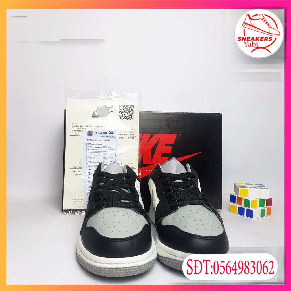 💥FREE SHIP-HÀNG QUẢNG CHÂU💥Giày thể thao sneaker Air Jordan 1 Low JD SATIN GREY TOE full box -Yabi