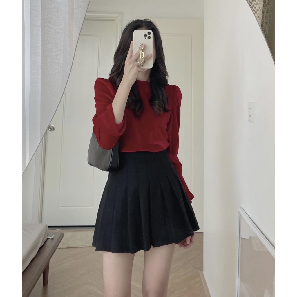 Áo nhung buộc nơ lưng Quảng Châu CHANREEN