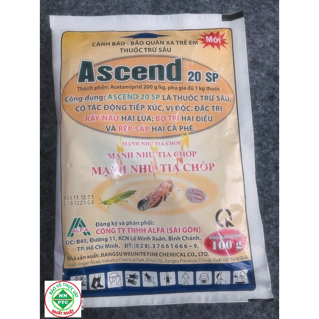 ASCEND 20SP – CHUYÊN DÙNG DIỆT RẦY RỆP CHO CÂY TRỒNG