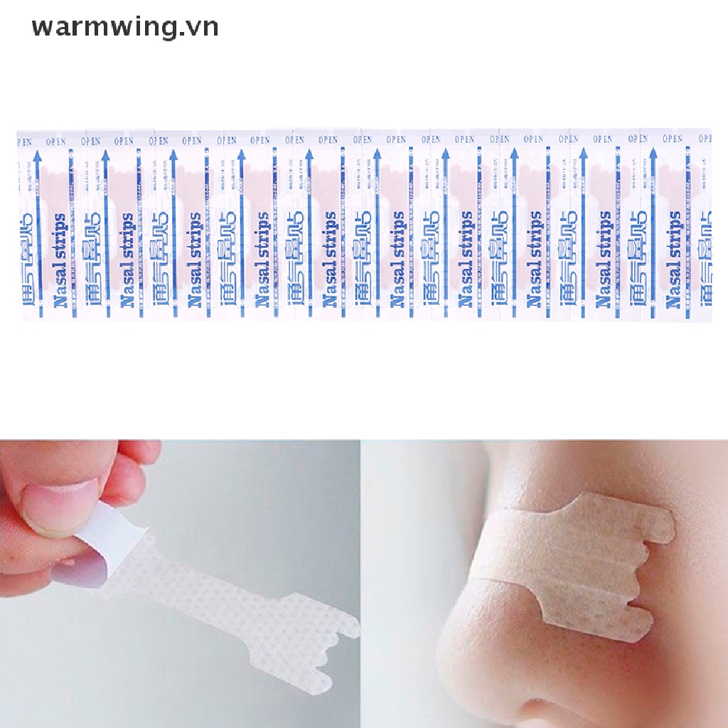 Bộ 50 Miếng Dán Mũi Chống Ngáy Khi Ngủ Tiện Dụng