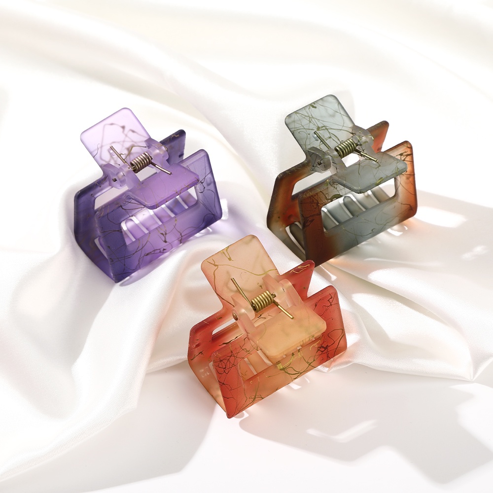 Haimeikang thời trang đơn giản kẹp tóc nhựa tính khí phụ kiện tóc phụ nữ