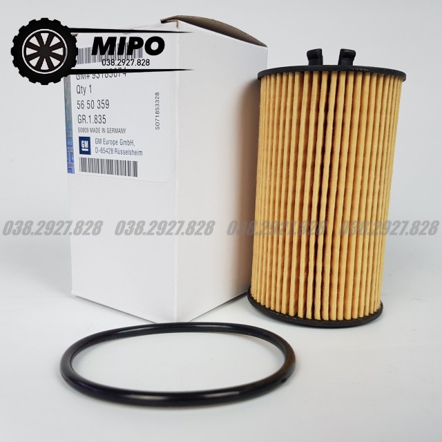 Lọc nhớt, lọc dầu động cơ dùng cho xe Cruze (2010-2021), Lacetti (10-21) (Mã: 93185674 / 5650359 / 55594651)