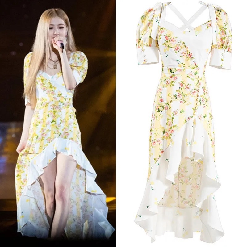 Order Váy hoa xẻ tà Rose