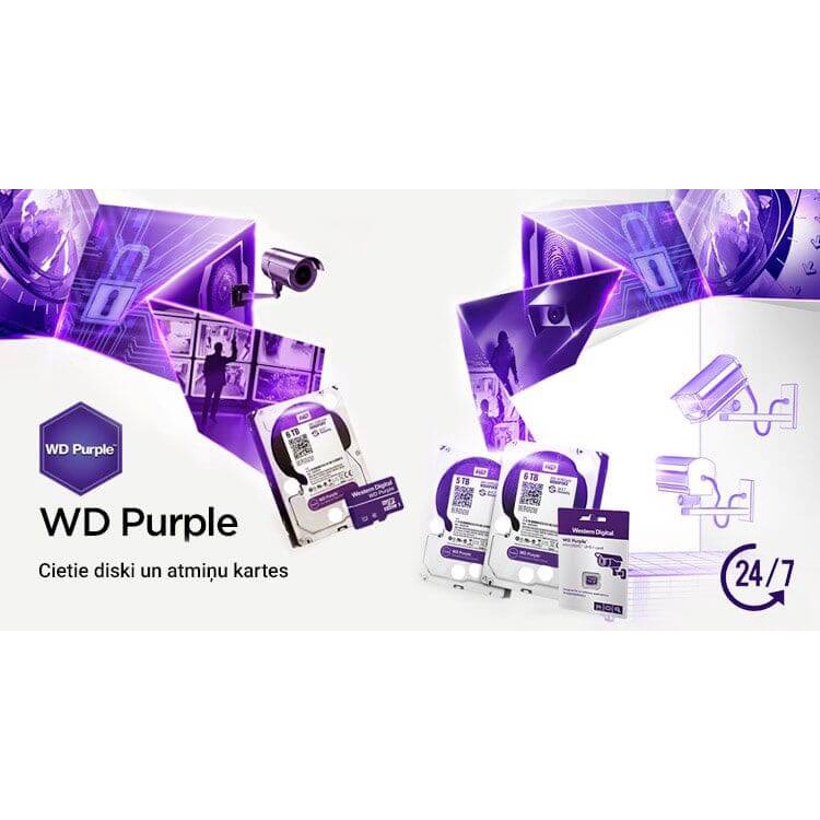 Ổ Cứng HDD Camera WD Purple 6TB ntelliPower - WD62PURZ