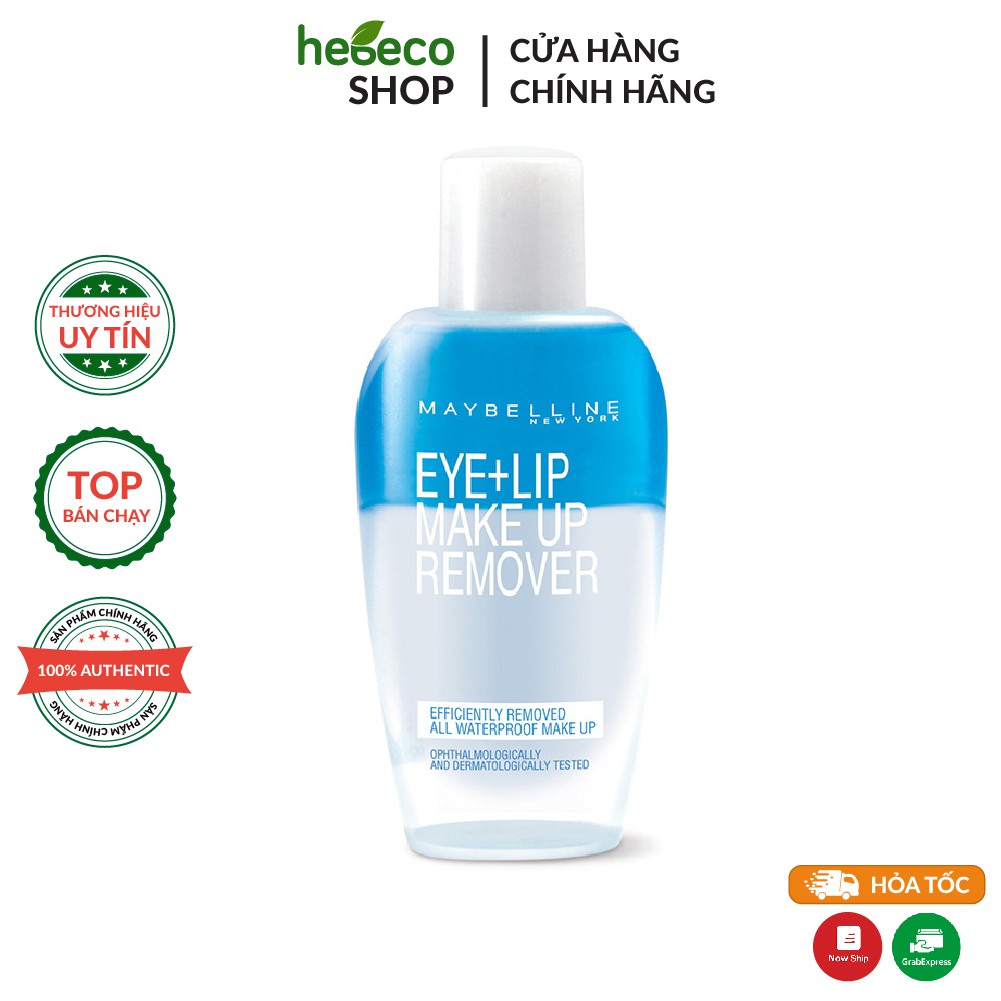 Nước Tẩy Trang Mắt và Môi Chuyên Dụng 2 lớp Maybelline New York Eye & Lip Makeup Remover 150ml - Mỹ Chính Hãng