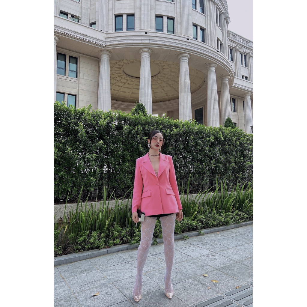 Áo vest hồng selina dài tay AV109