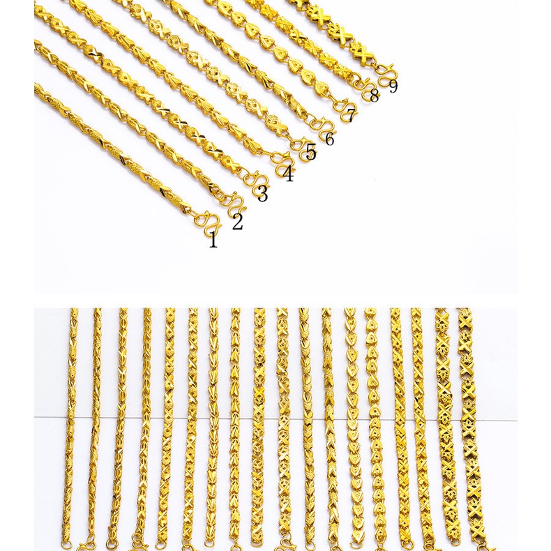 Dây Chuyền Bằng Đồng Mặt Mạ Vàng Phong Cách Việt Nam Hàn Quốc