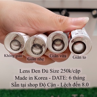 Black lens - lens đen đủ size có độ cận & lệch