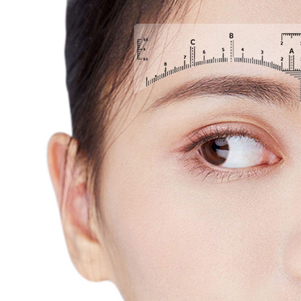 Bộ 50 Thước Dán Định Hình Lông Mày Bằng Nhựa Có Thể Tái Sử Dụng