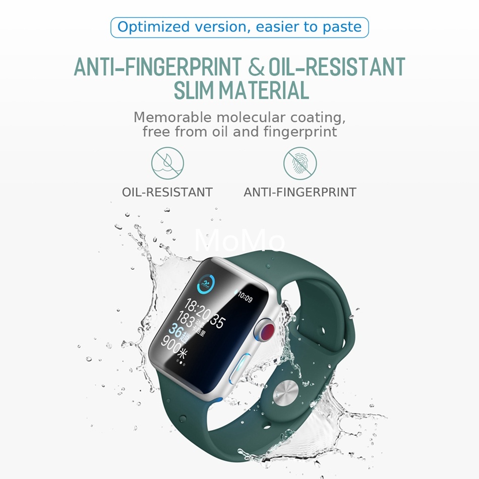 Miếng Dán Hydrogel Bảo Vệ Màn Hình Toàn Diện Cho iWatch Series 7 6 SE 5 4 3 2 41mm 45mm 44mm