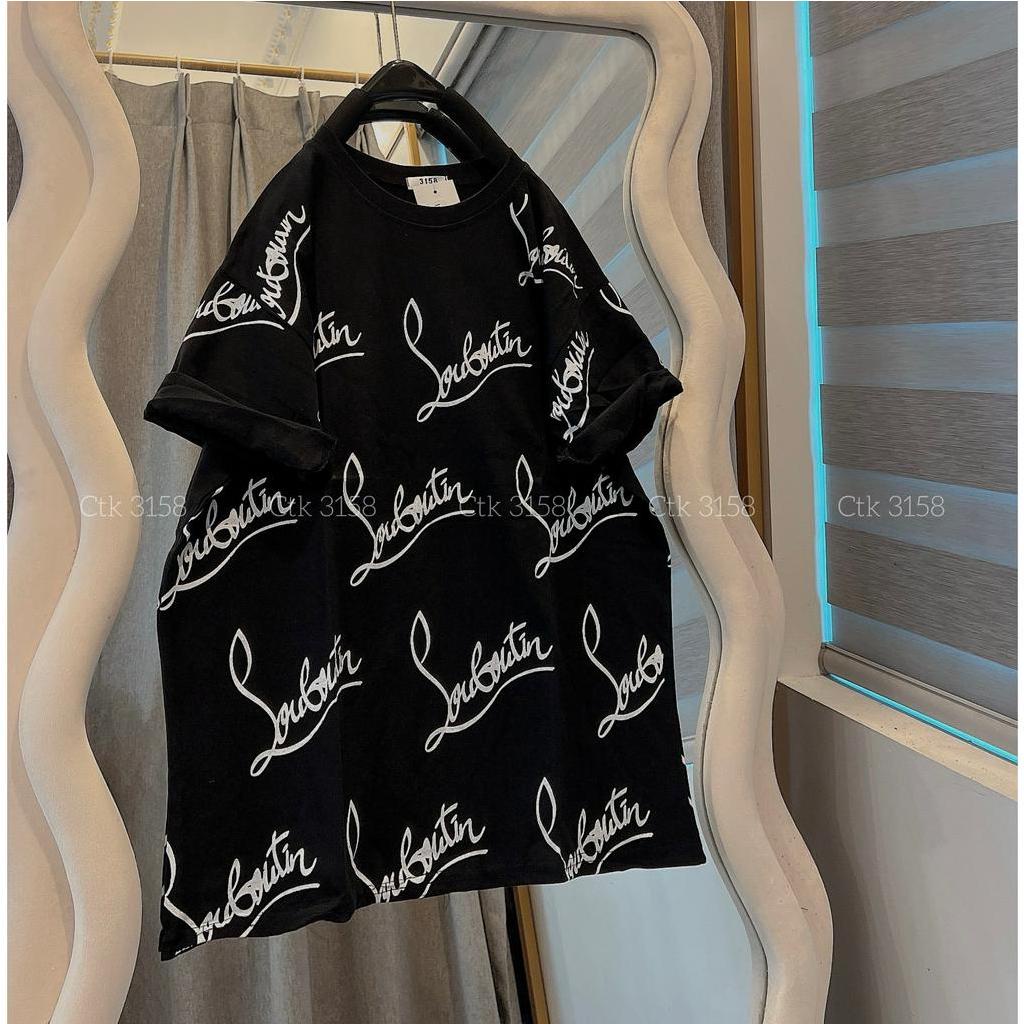 Áo Phông 3158 Cổ Tròn In Kín Hottrend Dáng Rộng Nam Nữ Unisex Bigsize Ngắn Tay
