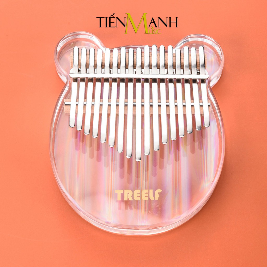 Đàn Kalimba Treelf TF-17CB, TF-17CRB, TF-17C - 17 Phím Acrylic Trong Suốt TF17CB Gấu, TF17CRB Màu Cầu Vồng, TF17C Mèo