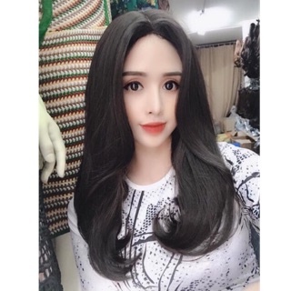 Tóc giả 2 mái cúp đuôi lửng tặng lược + lưới ( có ảnh thật)