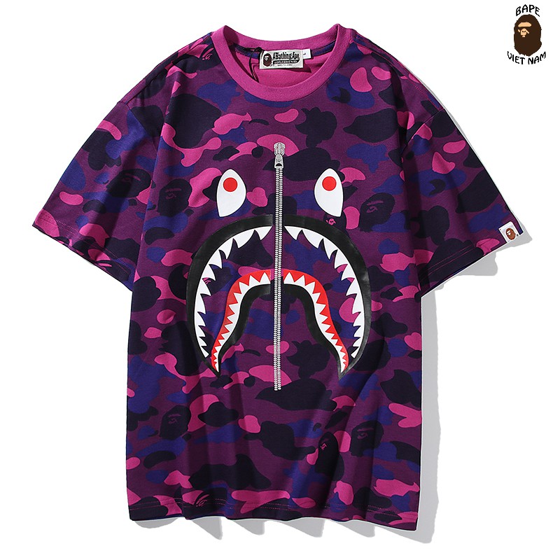 [FREESHIP] Tee Bape Shark, Áo thun Bape Cá mập, Áo phông Bape Cá ngáo 5 màu Camo Bape VN | BigBuy360 - bigbuy360.vn