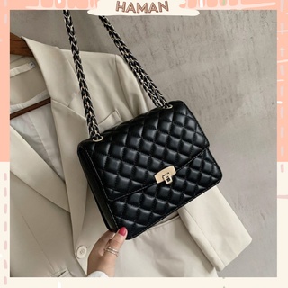 Túi Xách Nữ Đẹp Đeo Chéo Họa Tiết Karo Thiết Kế Sang Trọng Quảng Châu Cao Cấp TX02 - HAMAN