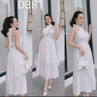 Bigsize đầm chéo ngực sexy d381