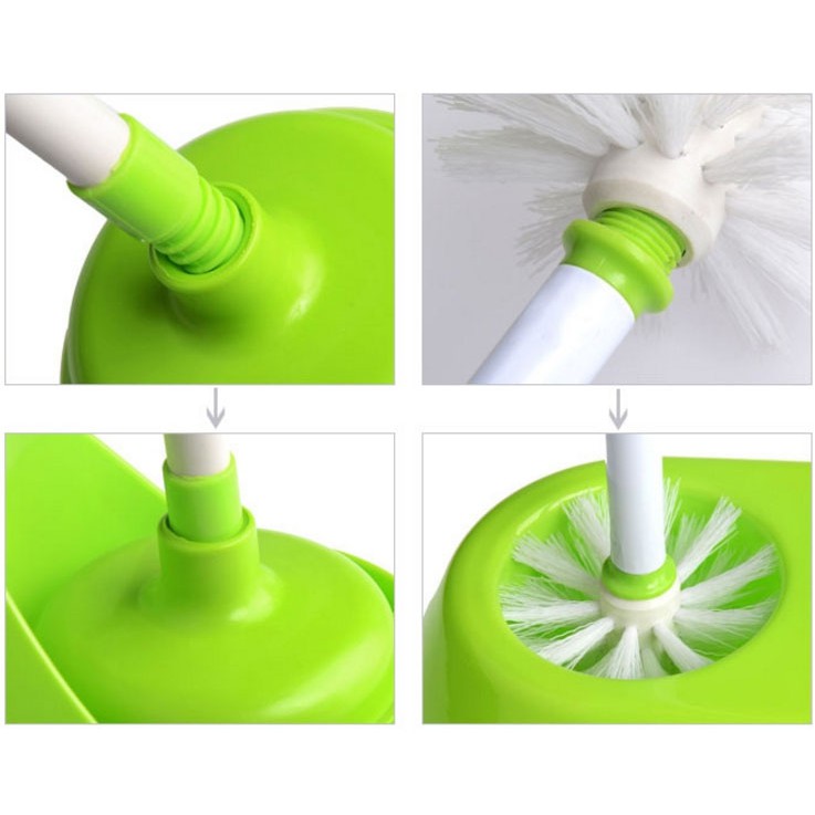 ✔️✔️ Bộ dụng cụ dọn dẹp nhà vệ sinh Cleaning (MÀU CAM)