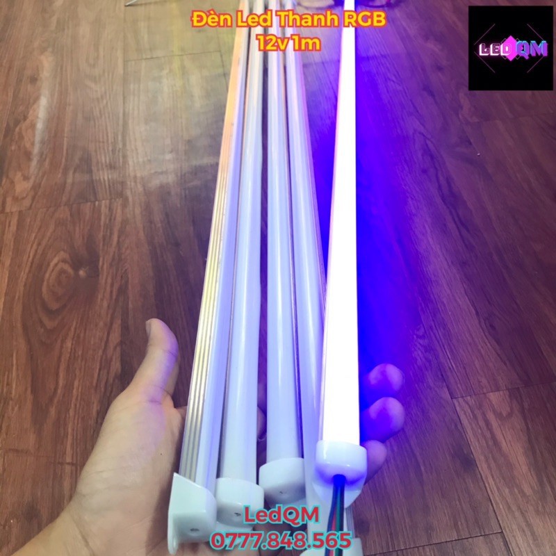 Đèn Tuýp Led Trang Trí 1 Mét 7 Màu RGB 12v Giá Tốt