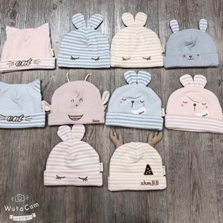 Mũ cotton giữ ấm cho bé trai/ gái