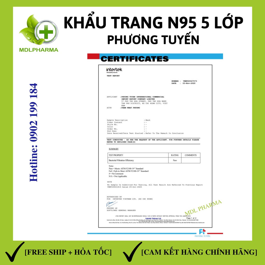 [1 HỘP 10 CÁI] Khẩu trang N95 5 lớp dày dặn, hàng công ty chính hãng, công nghệ Nhật Bản, chống vi khuẩn và bụi mịn