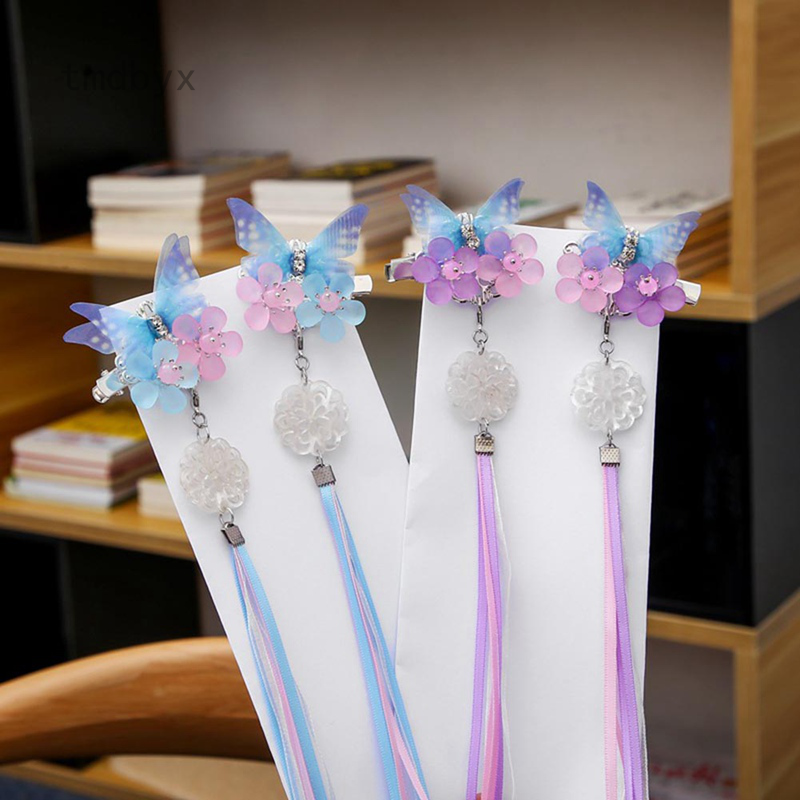 Tmdbyx BUTTERFLY HANDMADE Kẹp Tóc Hình Bướm Xinh Xắn Dành Cho Bé Gái