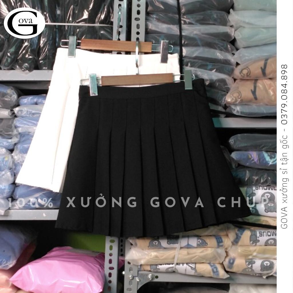 Chân Váy Tennis Xếp Ly Dáng Chữ A Lưng Cạp Cao (có quần lót trong )