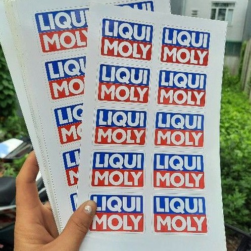 Bộ 10 Tem Liqui Moly trang trí toàn xe