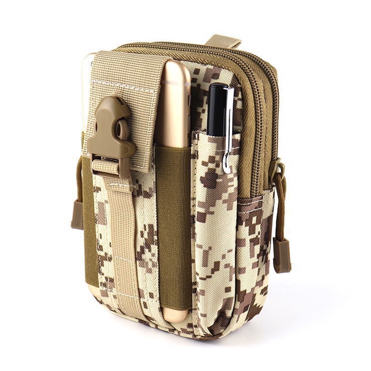 Túi đeo hông đi phượt vải 600D Oxford dày dặn chống thấm, túi đeo thắt lưng