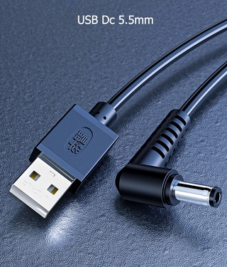 CÁP SẠC USB ĐẦU TRÒN 5.5MM JINGHUA U551