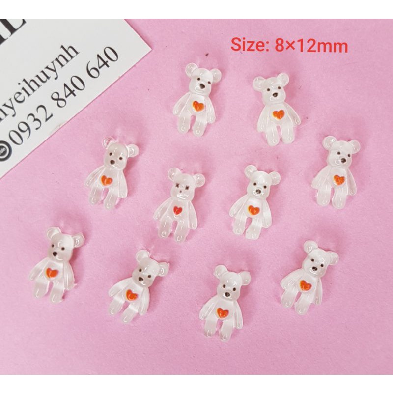 SET 5 Cái❤️10 Cái CHARM NHỰA ĐÍNH MÓNG CAO CẤP- CHARM THÚ-CHARM HOẠT HÌNH