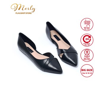 [Form Lớn Lùi 1 Size ] Giày Búp Bê Hở Eo Merly 1266