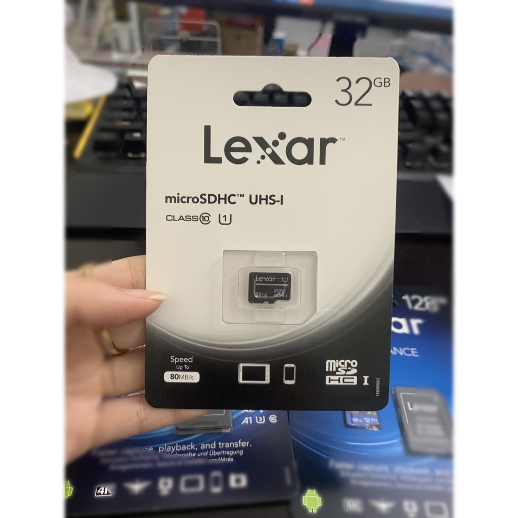 Thẻ nhớ MicroSD Lexar 32GB hàng chính hãng - Tốc độ cao chuyên dụng cho camera IP, smartphone...GIẢM SỐC DỊP TẾT