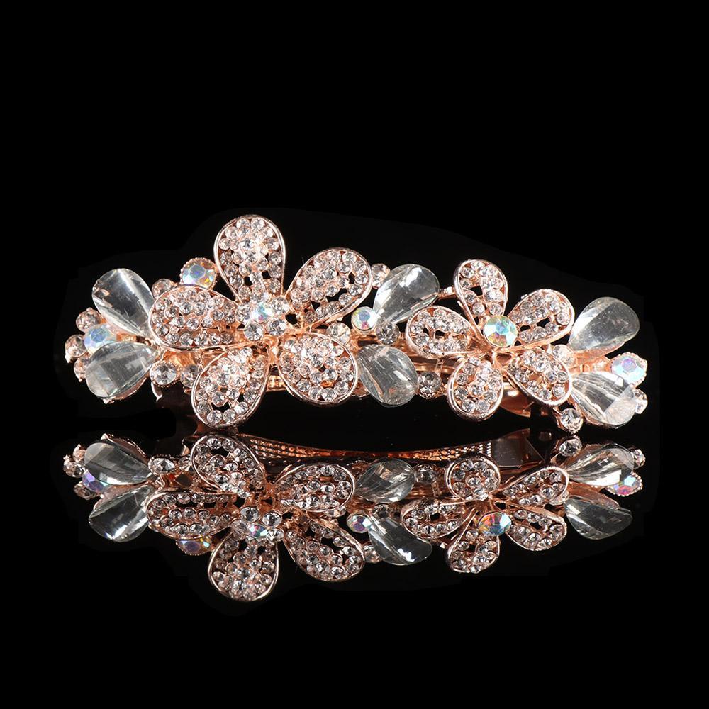 Kẹp Tóc Đính Hoa Bằng Nhựa Resin Xinh Xắn