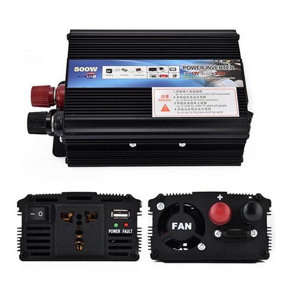 Bộ kích điện ắc quy 12V lên 220V 500W INVERTER