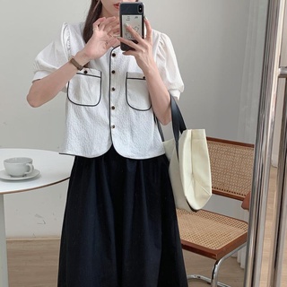 Set bộ nữ xốp viền pha túi mới