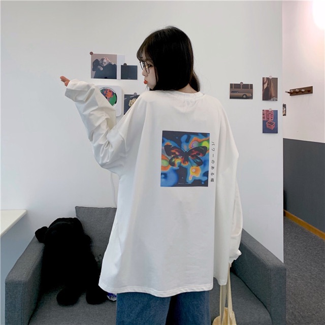 Áo bướm tay xuông hai mặt