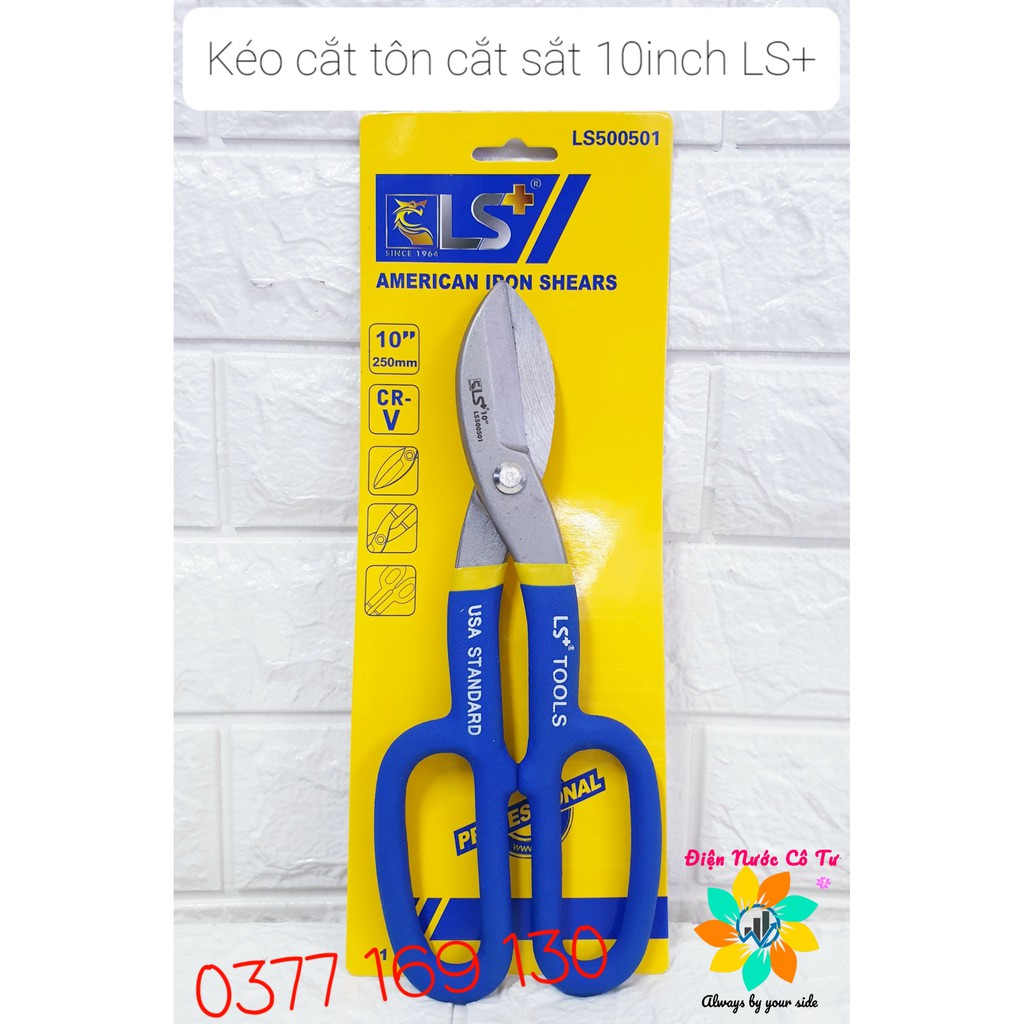 Kéo cắt tôn cắt sắt 10'' LS+