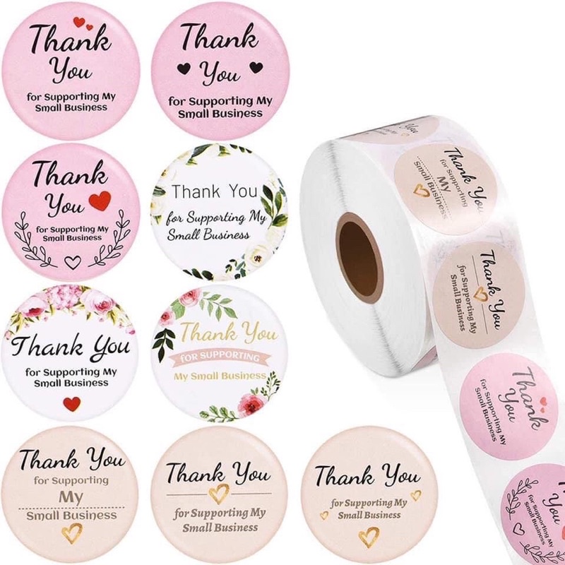 Cuộn Sticker 500 tem - đường kính 25mm
