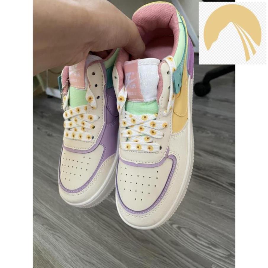 ⚡️Giày Nike Air force 1 Shadow, AF1 shadow 7 màu Nữ ❤️cầu vồng CỰC HOT 2021 -ju2 !