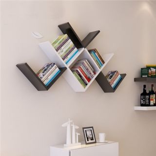 Kệ gỗ treo tường chữ V 25x25x20