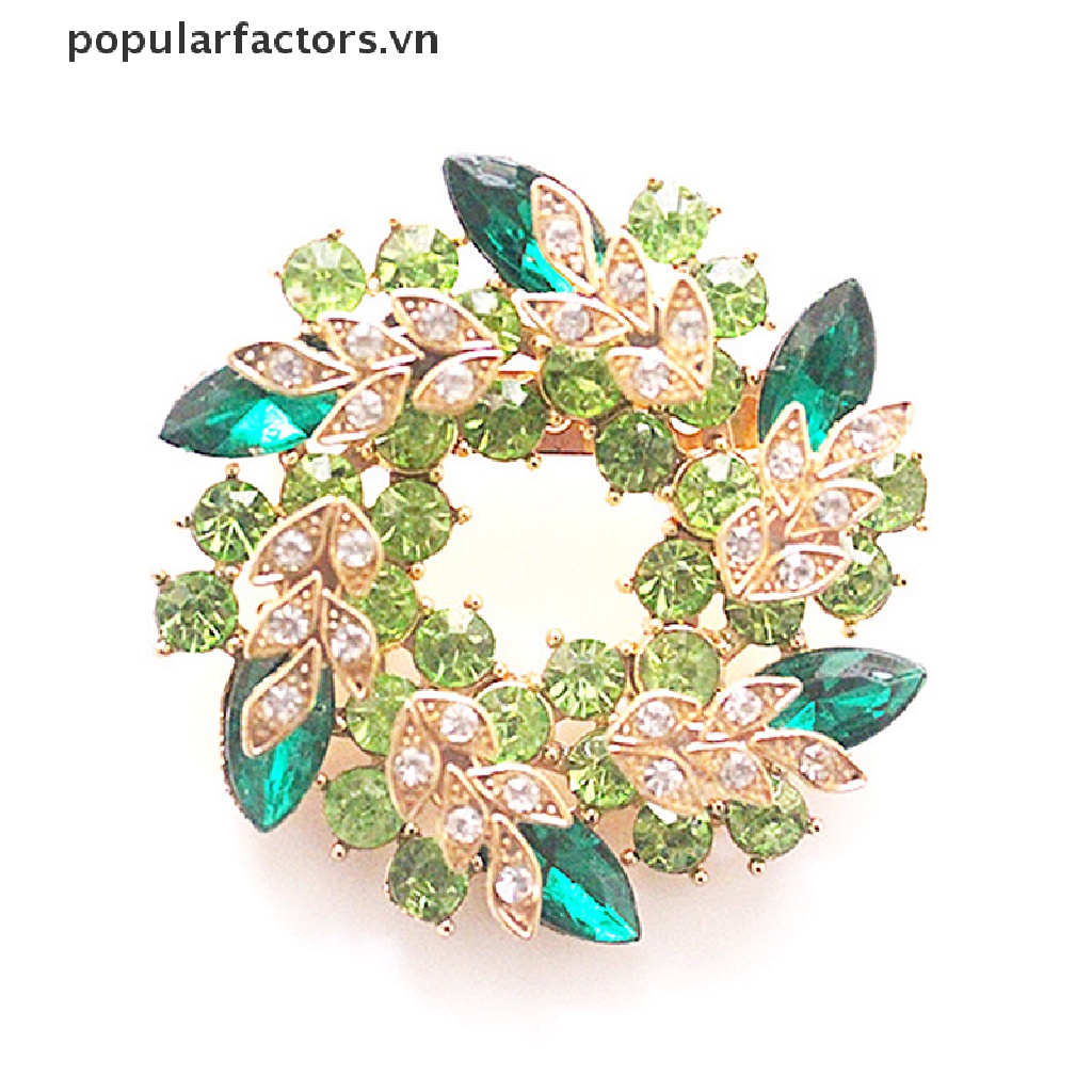 Ghim Cài Áo Hình Hoa Đính Đá Pha Lê Lấp Lánh